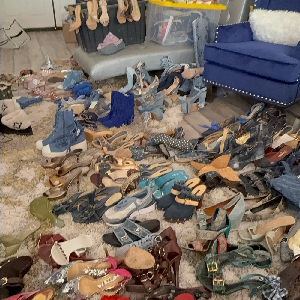 💯AUTHENTIC SHOE VAULT Fashion DESIGNER Collection LV Gucci Chanel Up for GRABS!👠